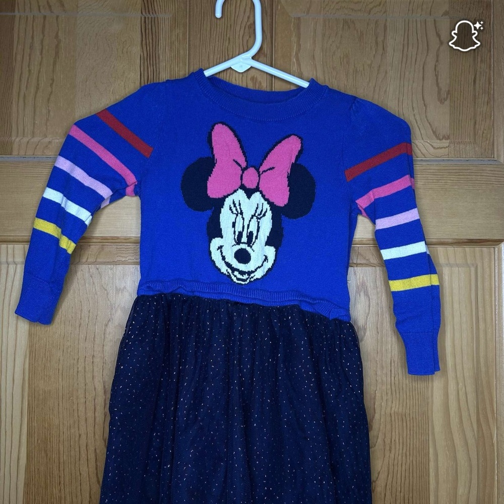 GAP Disney Blue Knit Sweater Dress